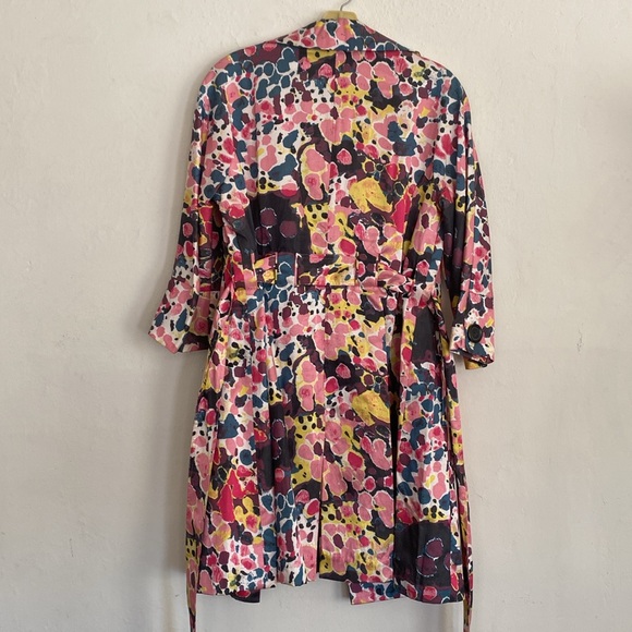 NWT Vertigo Paris New Colorful Double-Breasted Trench Coat SZ Medium - Picture 10 of 12